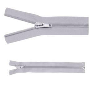 Zamek błyskawiczny #5 Rozdzielczy 25cm Popiel 5szt