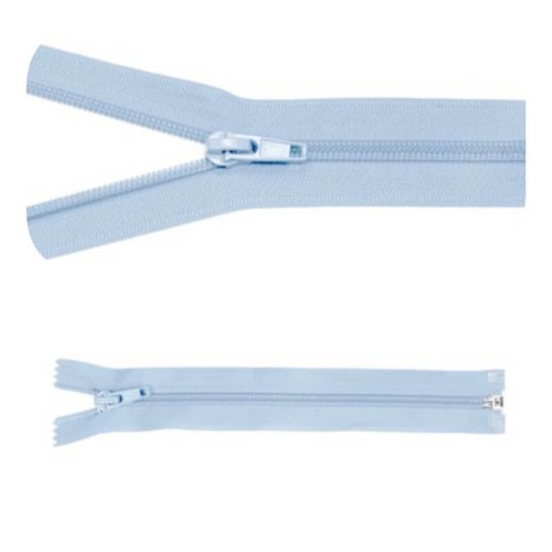 Zamek błyskawiczny #5 Rozdzielczy 30cm Błękit 5szt