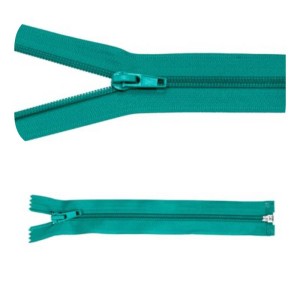 Zamek błyskawiczny #5 Rozdzielczy 25cm Turkus 5szt