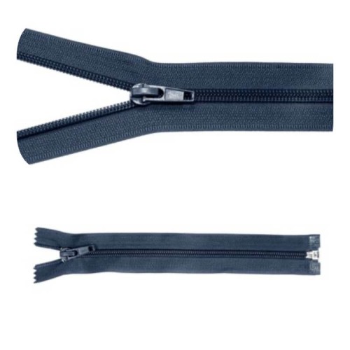 Zamek błyskawiczny #5 Rozdzielczy 40cm Ciemny Niebieski 5szt