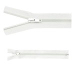 Zamek błyskawiczny #5 Rozdzielczy 80cm Biały 5szt
