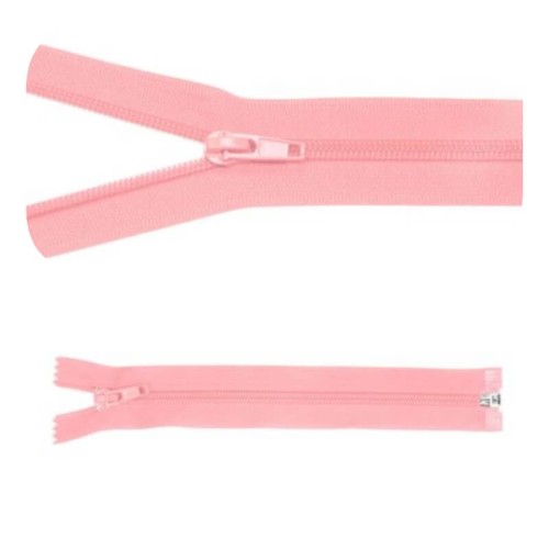 Zamek błyskawiczny #5 Rozdzielczy 35cm Pudrowy Róż 5szt