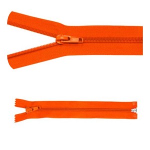 Zamek błyskawiczny #5 Rozdzielczy 25cm Pomarańcz 5szt