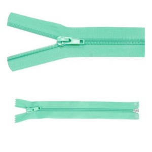 Zamek błyskawiczny #5 Rozdzielczy 25cm Mięta 5szt