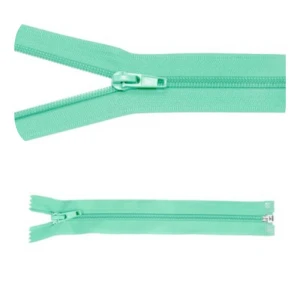 Zamek błyskawiczny #5 Rozdzielczy 55cm Mięta 5szt