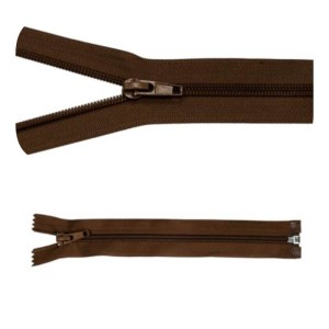 Zamek błyskawiczny #5 Rozdzielczy 25cm Brunatny 5szt