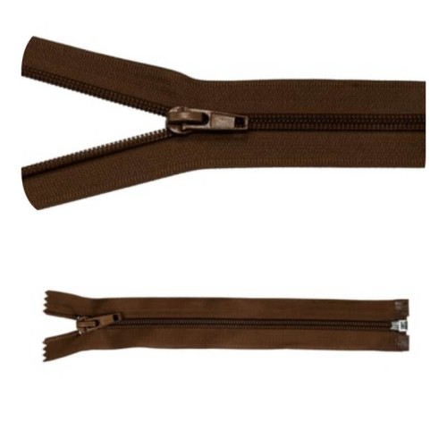 Zamek błyskawiczny #5 Rozdzielczy 75cm Brunatny 5szt