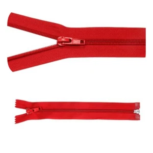Zamek błyskawiczny #5 Rozdzielczy 65cm Ognista Czerwień 5szt