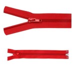 Zamek błyskawiczny #5 Rozdzielczy 80cm Ognista Czerwień 5szt