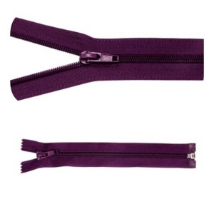 Zamek błyskawiczny #5 Rozdzielczy 40cm Ciemny Fiolet 5szt