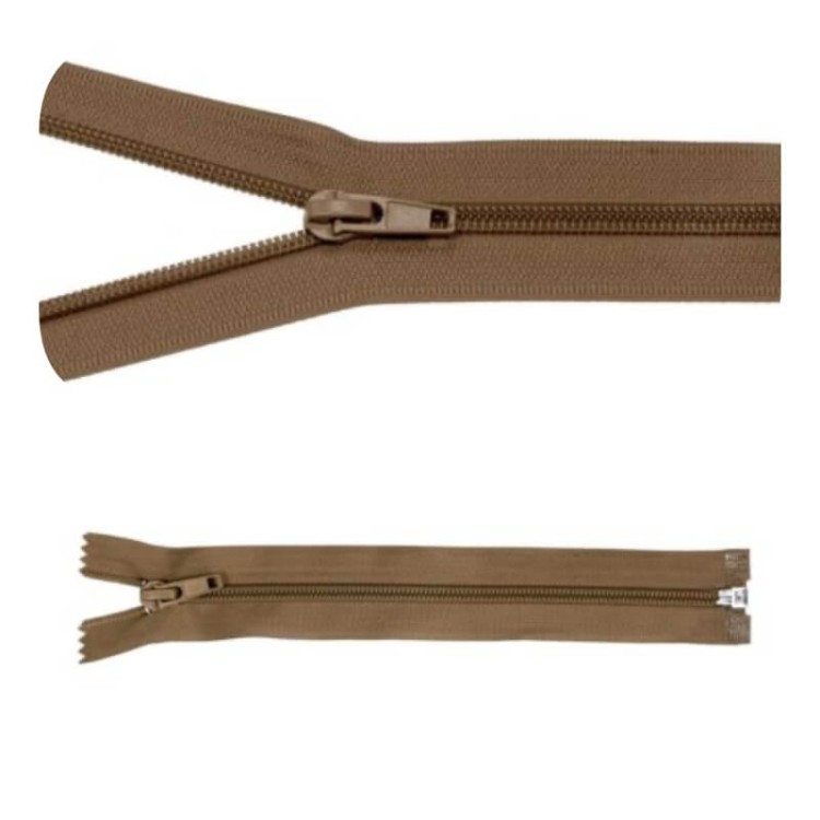 Zamek błyskawiczny #5 Rozdzielczy 30cm Kawa 5szt