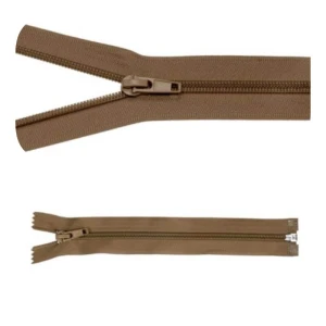 Zamek błyskawiczny #5 Rozdzielczy 60cm Kawa 5szt