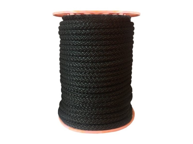 Sznur Lina 7mm Polipropylen Czarna 50mb