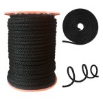 Sznur Lina 6mm Polipropylen Czarna 50mb