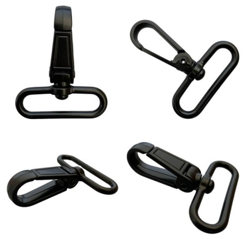 Karabinek 40x60mm karabińczyk Czarny Półmat Nierdzewny