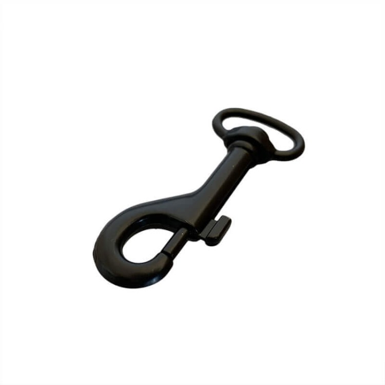 Karabinek 20x66mm karabińczyk Czarny Półmat Nierdzewny
