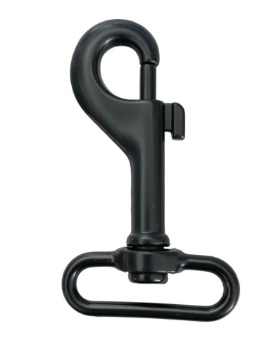 Karabinek 30x65mm karabińczyk Czarny Półmat Nierdzewny