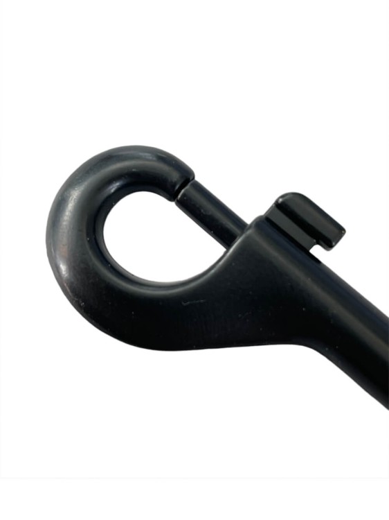 Karabinek 30x65mm karabińczyk Czarny Półmat Nierdzewny