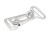 Karabinek metalowy plus uchwyt 24x64mm Srebrny