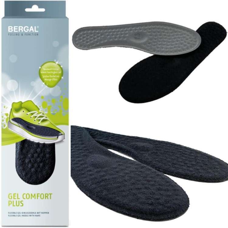 Wkładki Żelowe z Frotą Bergal Comfort Plus GEL