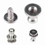 Śrubka Kulka Knopik Nit 5/4/8 mm Srebrny 5szt