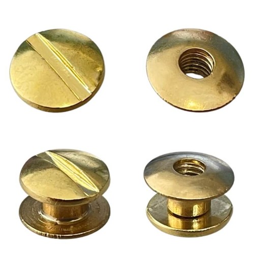 Nity skręcane Śrubka 2mm Złoty 10szt