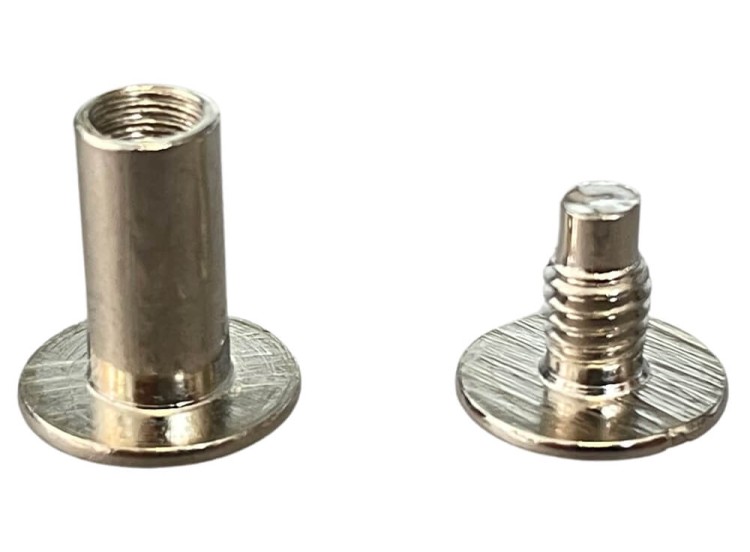 Nity skręcane Śrubka 12mm Srebrny 5szt