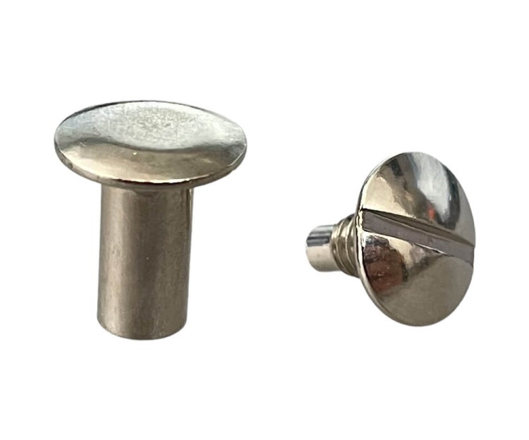 Nity skręcane Śrubka 12mm Srebrny 5szt