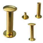 Nity skręcane Śrubka 60mm Złoty 5szt