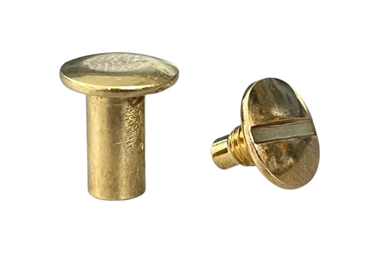 Nity skręcane Śrubka 10mm Złoty 5szt