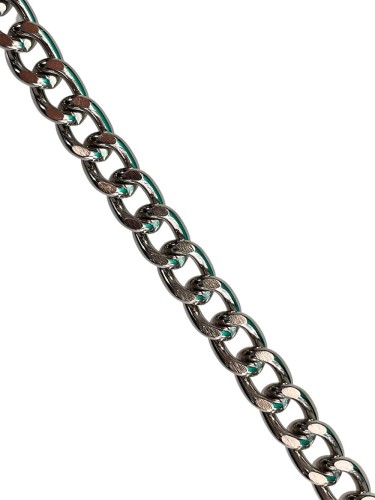 Łańcuszek do Torebki z karabinkami 102cm Srebrny