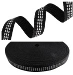 Taśma Odblaskowa polipropylen 20mm/1,5mm Czarna 5mb