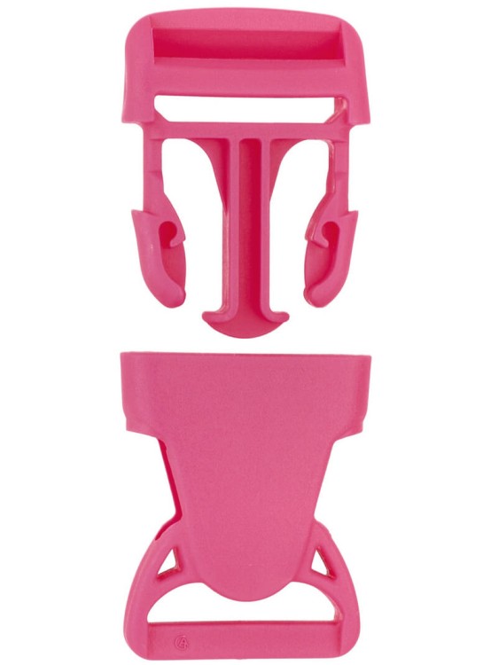 Klamra Plastikowa 30mm Zapięcie Zatrzask RÓŻ 5szt