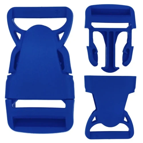 Klamra Plastikowa 30mm Zapięcie Zatrzask NIEBIESKA 5szt