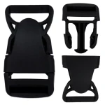 Klamra Plastikowa 30mm Zapięcie Zatrzask CZARNA 5szt