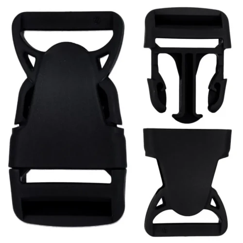 Klamra Plastikowa 30mm Zapięcie Zatrzask CZARNA 5szt