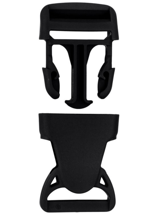 Klamra Plastikowa 30mm Zapięcie Zatrzask CZARNA 5szt