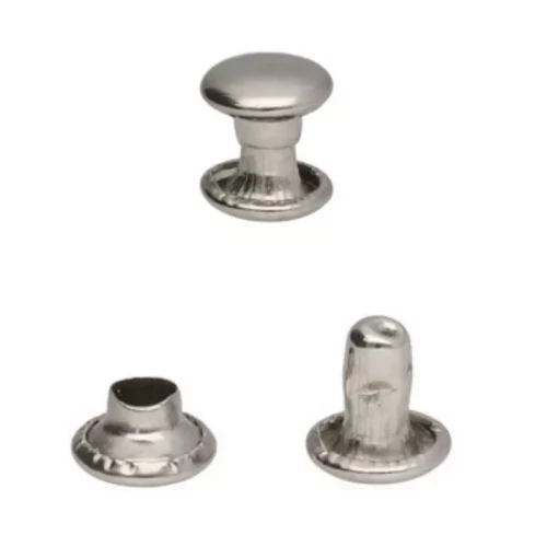 Nity kaletnicze dwustronne 6x6mm Nikiel 1000szt