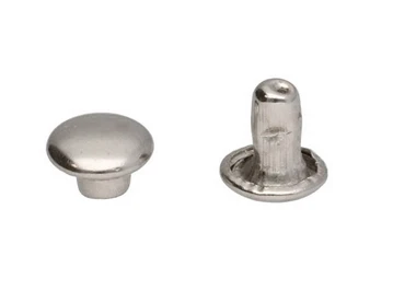 Nity kaletnicze dwustronne 6x6mm Nikiel 1000szt