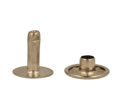 Nity krawieckie Do zaklepania 11x11mm 100szt Nikiel