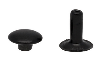 Nity kaletnicze 8x3x9mm Czarny Mat 100szt