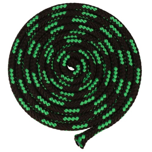 Lina Linka Sznur 8mm Czarno/Zielona Rdzeń 10mb