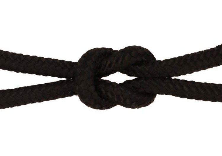 Lina Pleciona 8mm Polipropylenowa Rdzeń 25mb Czarna