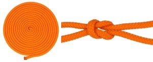 Lina Pleciona 4mm Polipropylenowa Rdzeń 25mb Pomarańcz