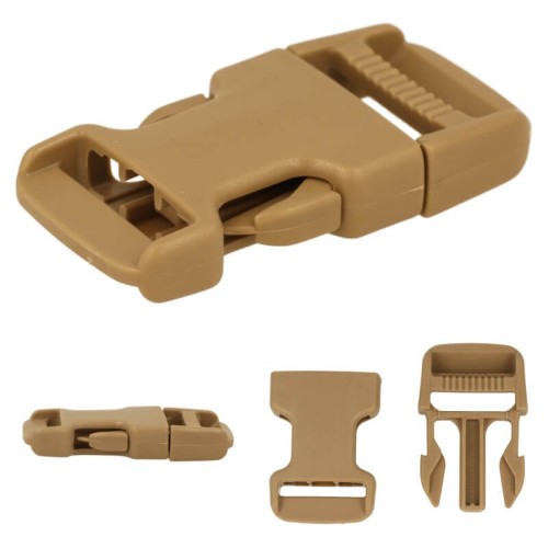 Klamra plastikowa 25mm ARMY TAN Duraflex 5szt