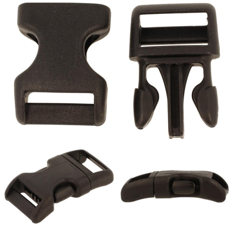 Klamra plastikowa 15mm Zapięcie Zatrzask Duraflex 5szt