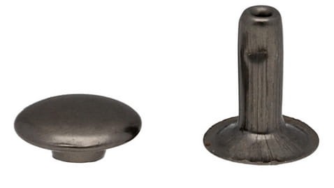 Nit kaletniczy 12x15mm ciemny nikiel 50szt