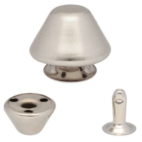 Nity ozdobne Ćwieki 12x8x10 mm TRAPEZ 50szt Srebrny