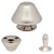 Nity ozdobne Ćwieki 12x8x10 mm TRAPEZ 50szt Srebrny