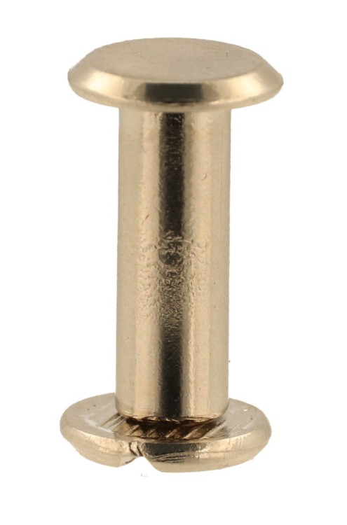 Nity skręcane Nit Śrubka 10mm Srebrny płaski 5szt